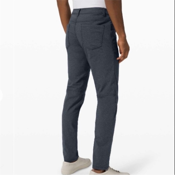 Lululemon ABC Pant Slim *Tech Canvas” heathered black Sz 34 
Casual performance - Picture 11 of 12